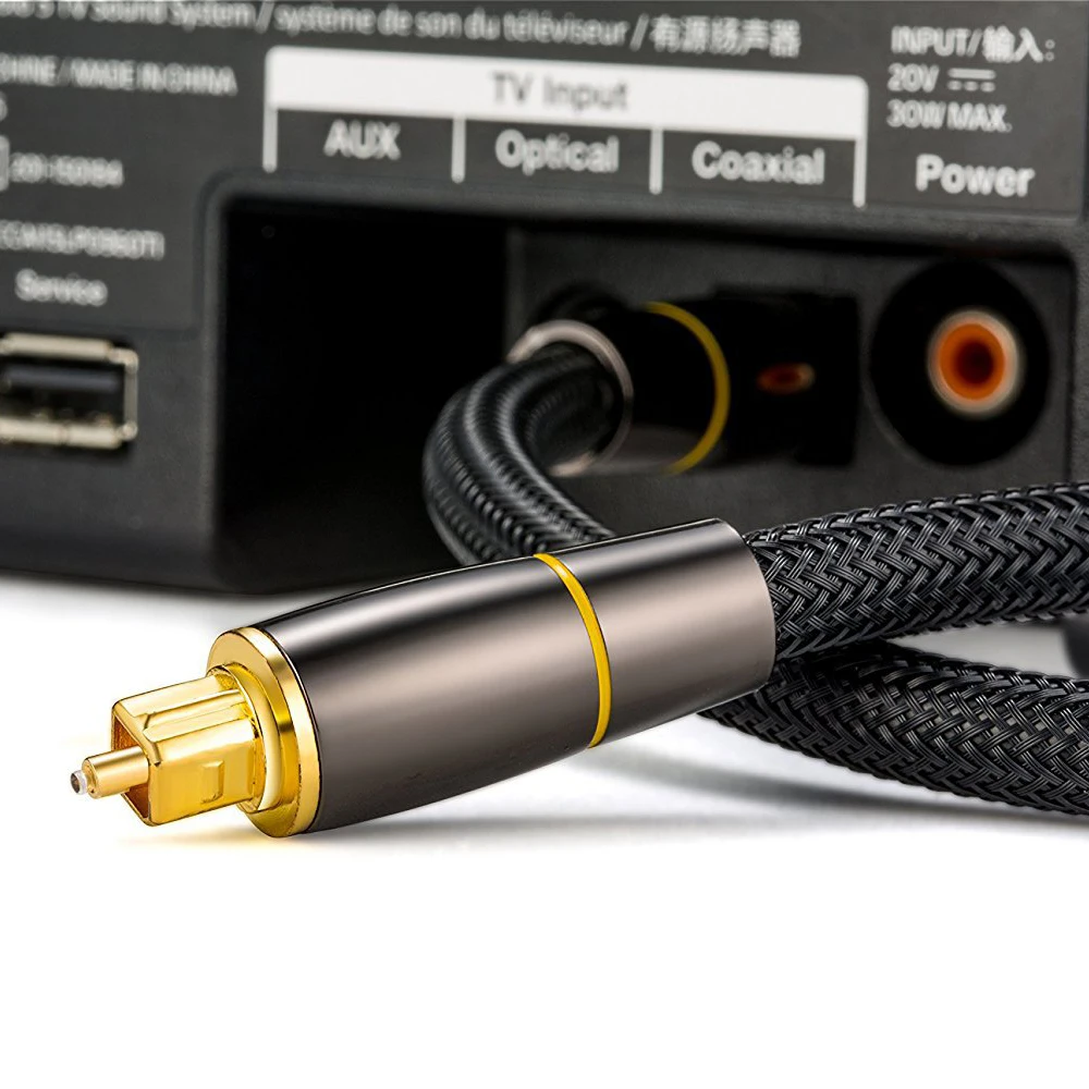 Новейший коаксиальный SPDIF кабель Dolby 7 1 Саундбар 5 цифровой оптический аудио Toslink