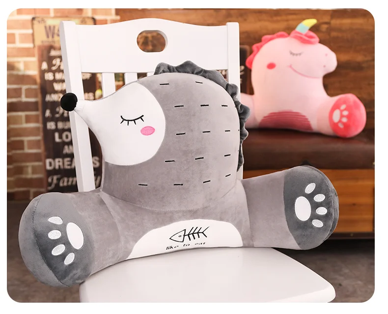 

Cartoon animal waist pillow dinosaur hedgehog crocodile pillow pillow pillow plush waist pillow children birthday gift