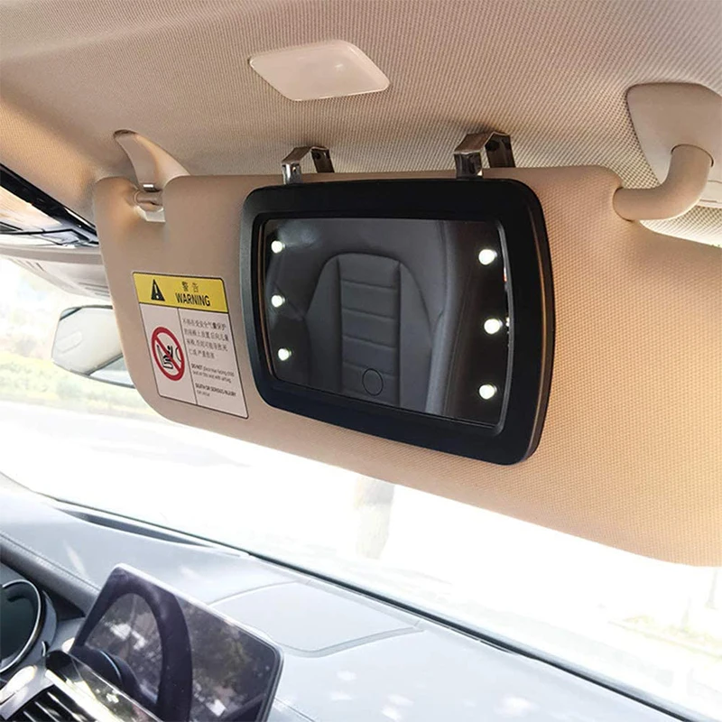 Sun Visor Mirror Clip on Shopping Car Makeup Vanity Mirror Car Sun