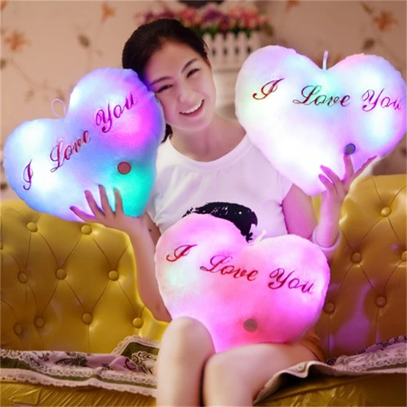 Glow In The Dark Toys kids Luminous Star Soft Stuffed Plush Cotton Pillow Toy Led Light Glowing Child Gift | Игрушки и хобби
