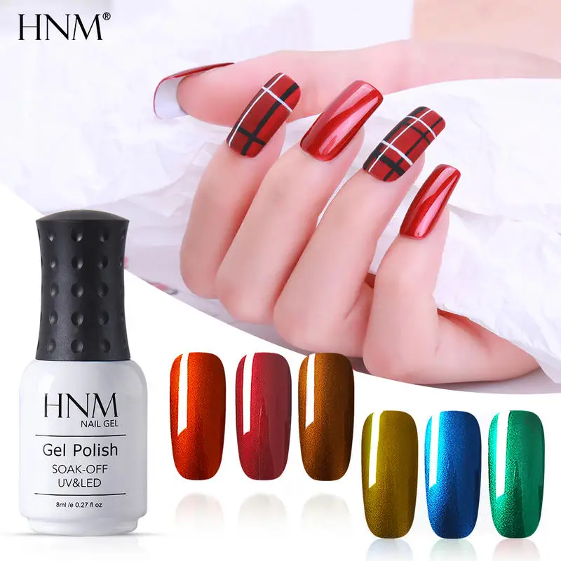 HNM новейшая серия Бегония цветной УФ гель для ногтей нарл арт замачиваемый