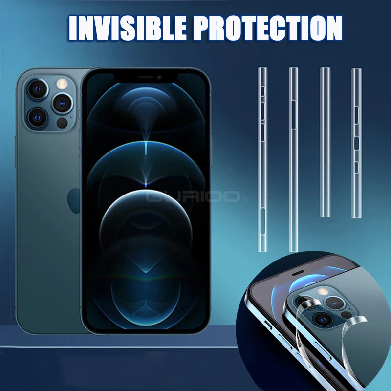 Защитная пленка на края телефона для iPhone 12 Pro Max 12Mini гидравлическая с боковым