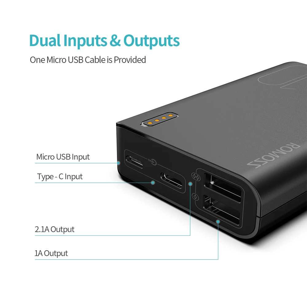 Online Romoss Sense4 Mini Power Bank 10000mAh Schnelle Ladung Power 10000mAh Tragbare Externe Batterie Ladegerät Für iPhone Xiaomi Huawei