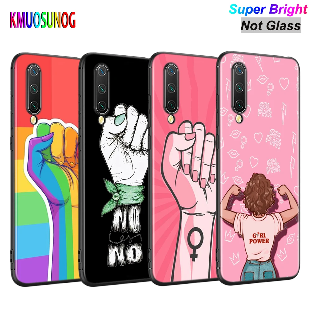 

Girl power Feminist Silicone Cover For Xiaomi Mi Note 10 Ultra 9T 9 SE A3 Lite Poco X3 NFC M2 Pocophone F1 Pro Phone Case