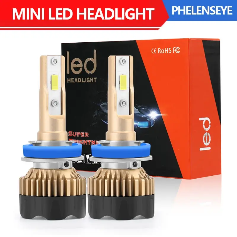 

H11 Car LED Headlight H7 9005 9006 9007 H13 H4/9003/HB2 Conversion Kit H8,H9 LED 9000lm 6000K Cool White