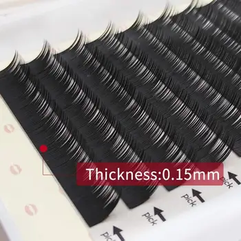 

New 1 box eyelashes extension B C D curl 8-13mm natural individual lashes makeup false lashes 0.15mm Thickness fake eyelashes
