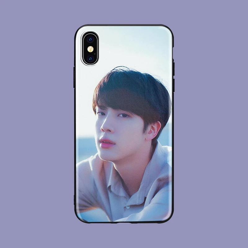 Мягкий силиконовый черный чехол для телефона kim namjun KPOP Mans для iPhone 5 5S SE 6 6s 7 8 plus X Xs XR max Jimin kim minyun - Цвет: 1062