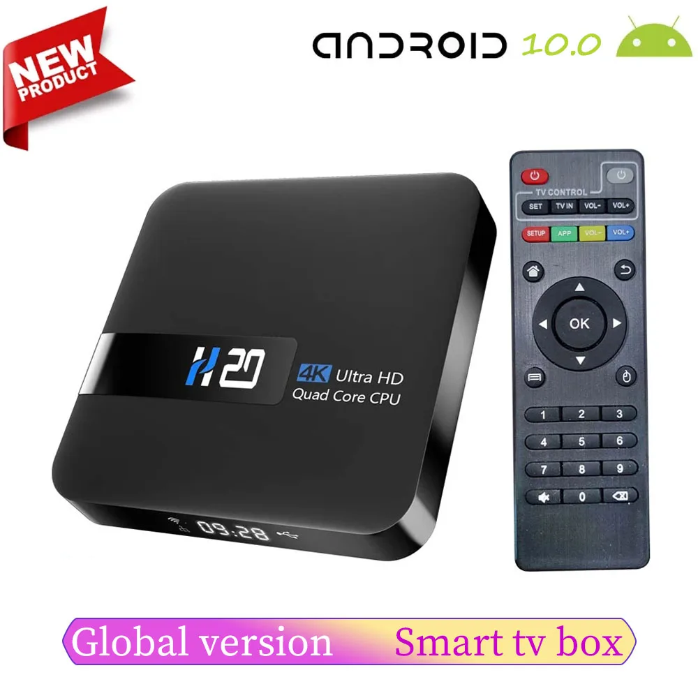 ТВ-приставка H20 на Android 10 0 2 + 16 ГБ 4K Wi-Fi 4 ГГц | Электроника