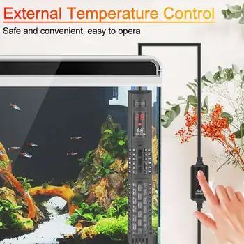 

500W Aquarium Tank Automatic Heating Rod Intelligent LCD Display Digital Adjustable Constant Temperature Control FishTank Heater
