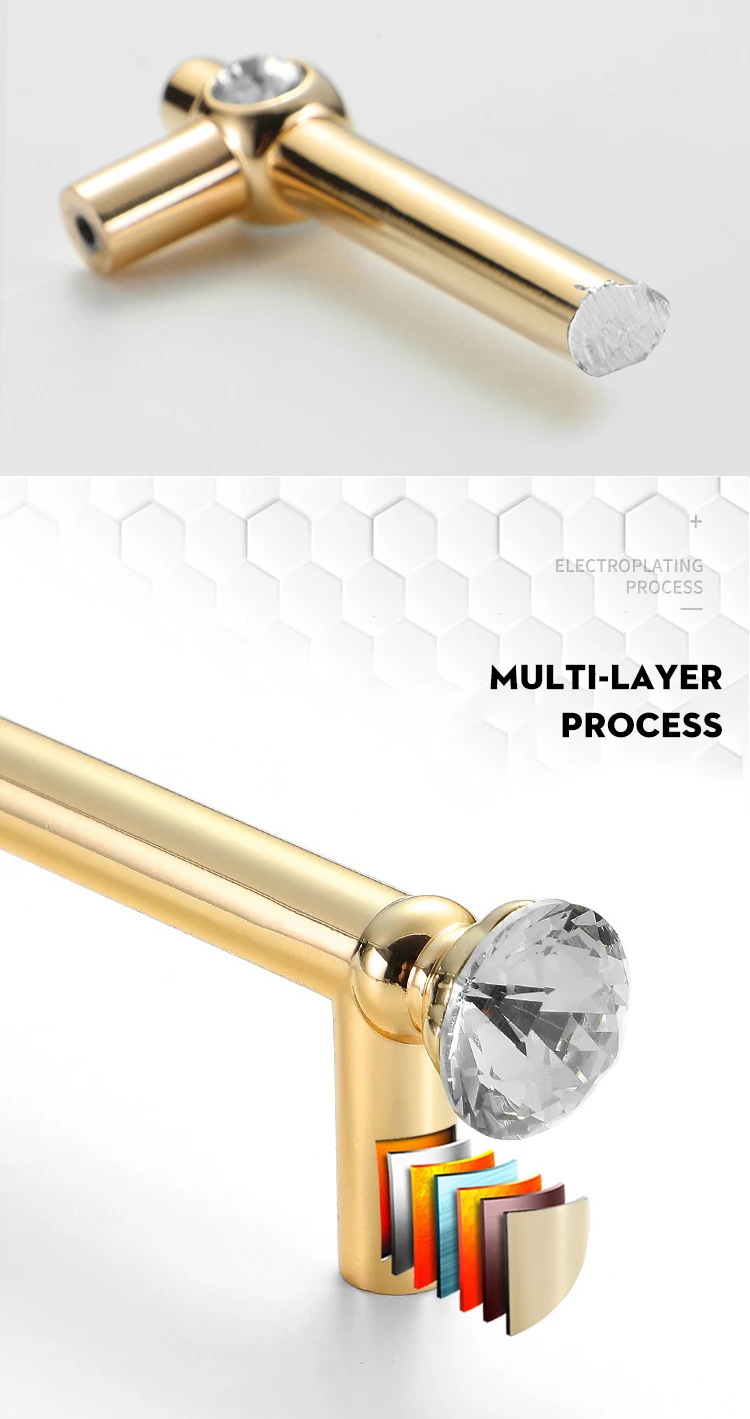 Poignées De Meuble - Pour Tiroirs Et Armoires - Alliage De Zinc - 2