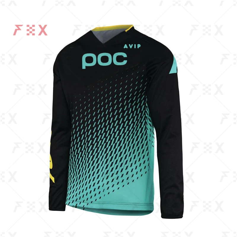thumbnail image 1 of 100 nuevas camisetas de ciclismo de descenso para carreras de montaña, camisetas de ciclismo para motocicleta, camisetas Crossmax, ropa de ciclismo para hombres, MTB AVIP POC MX, 1 of 4