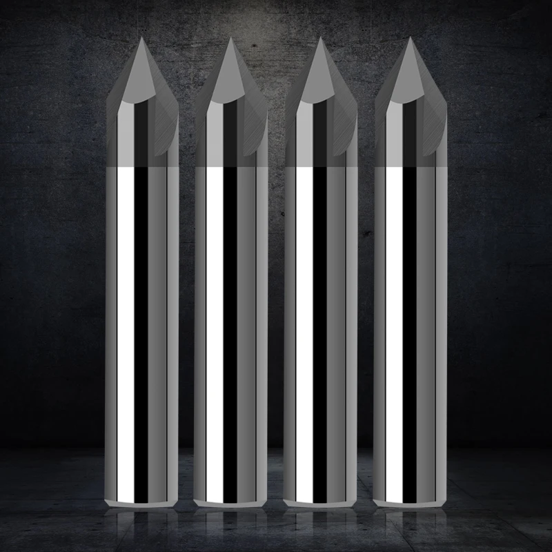 VACK Endmill Alloy Carbide Cnc Cutter Chamfering Milling 60 90 120 Degree Coated 3 Flute Chamfer End Mill | Инструменты