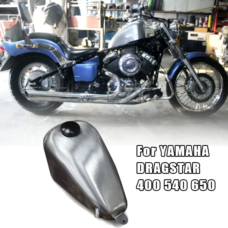 9L Petrol Gas Fuel Tank For YAMAHA DRAGSTAR 400 540 650 Motorcycle With