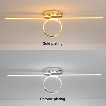 

Gold/Chrome Plated Stylish Modern led ceiling Lights For Foyer Corridor Bedroom Dining Room Ceiling Lamp AC110-220V Fixtures