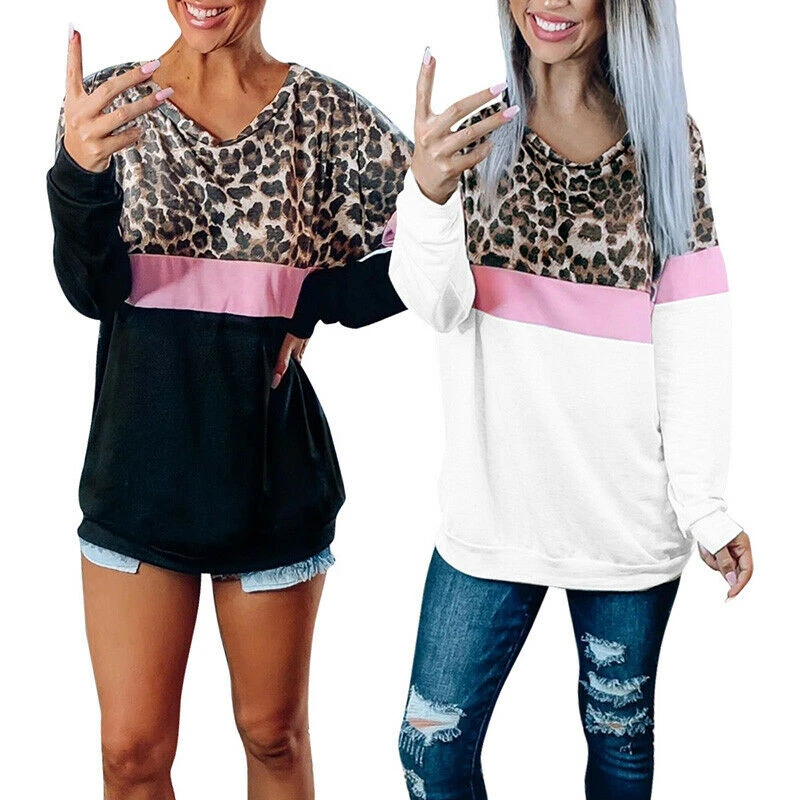 Women Blouse 2019 Fashion Leopard Patchwork Shirt Women Casual Tops Womens Tops and Blouses Long Sleeve Shirt Blouse Female Top Women Blouse 2019 Fashion Leopard Patchwork Shirt Women Casual Tops Womens Tops and Blouses Long Sleeve Shirt Blouse Female Top