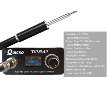 

T12 Soldering Station Heating Electronic Welding Iron 2019 New Version STC T12 OLED Digital Soldering Iron T12-942