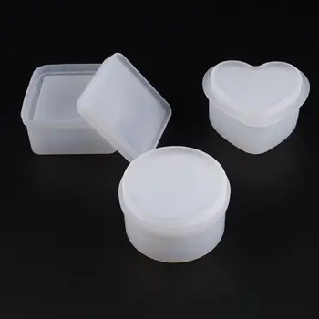 

DIY Crystal Epoxy Resin Mold Silicone Storage Box Mould Handmade Crafts Jewelry Making Tools