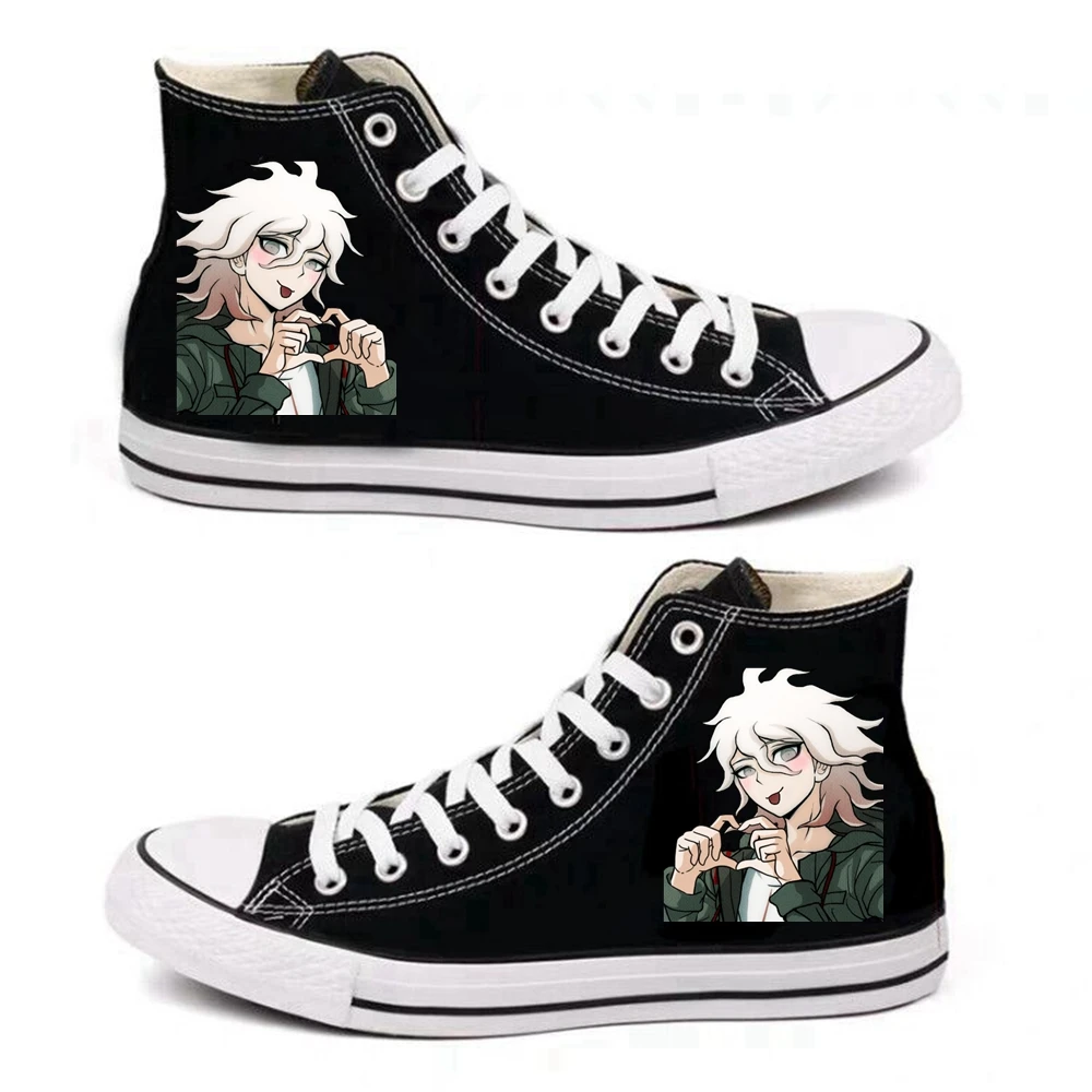 1 Тканевая обувь для костюмированной вечеринки Danganronpa Komaeda Nagito; женская и Мужская Спортивная обувь для подростков; Повседневная Уличная обувь для путешествий - Цвет: 1