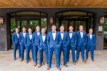 

Custom Royal Blue Tuxedo Wedding Suits Slim Fit Men Suits 2 Piece Groomsmen Prom Suits Men Blazers Terno Masculino