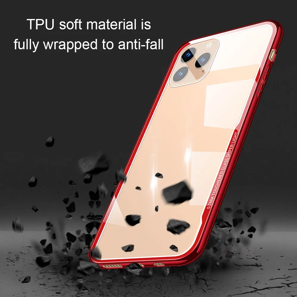 KISSCASE Tempered Glass Transparent Case For iPhone 7 Cover For iPhone 8 11 11PRO MAX X 1 KISSCASE Tempered Glass Transparent Case For iPhone 7 Cover For iPhone 8 11 11PRO MAX X 5