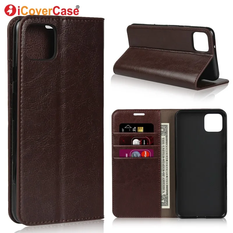 

For Google Pixel 4 XL Case Luxury Real Genuine Leather Business Wallet Flip Cover For Google Pixel 4 Phone Cases Coque Hoesjes