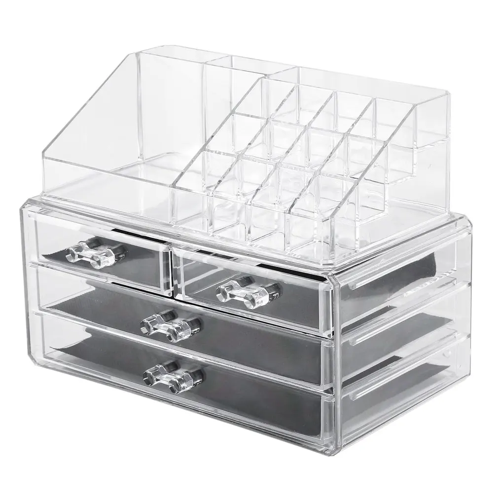 

Large Capacity Makeup Box Large Transparent Acrylic Desktop Multi-drawer Cosmetic Storage Finishing Lipstick Stand