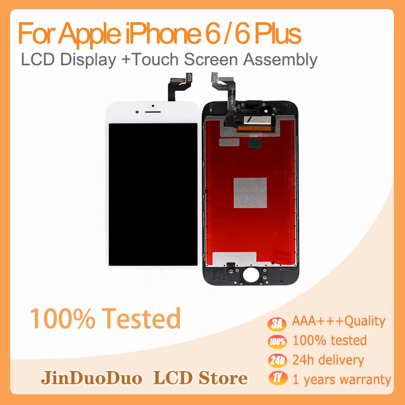 Test Al 100% Per Iphone 6 6S 6 P 6S Plus Schermo Lcd Digitalizzatore Assemblaggio Lcd Per Iphone 6 Plus Pannello Touch Screen Combo Lcd