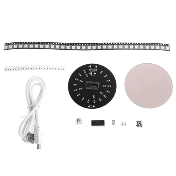 

Crystal Energy Circle Colorful LED DIY Electronic Kit 51Chip RGB Aurora Diy Kits