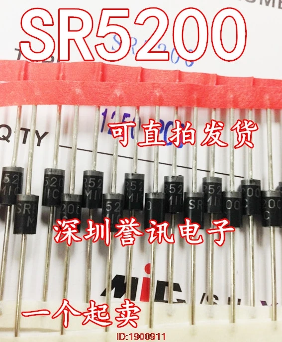 R240 SR260 SR360 SR540 SR560 SR2100 SR3100 SR3200 SR5100 SR5150 SR5200 с барьером Шоттки диод выпрямителя тока DO-201AD/DO-27 на