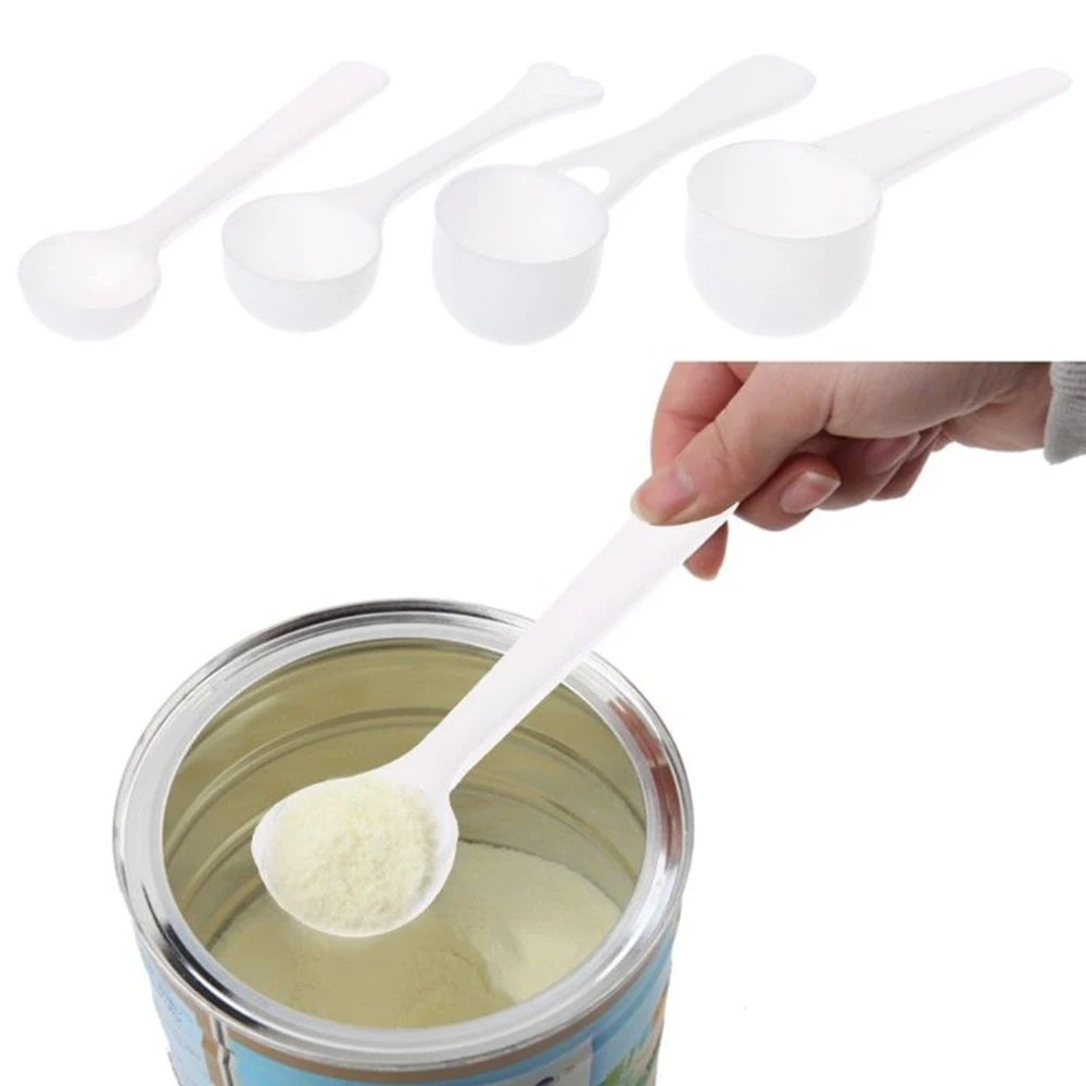 Measuring Spoons kitchen measuring spoons measuring spoon set Coffee Protein Milk Powder Scoop Home Kitchen DIY food grade PP material durable 1/3/5/10g Plastic 10PCS