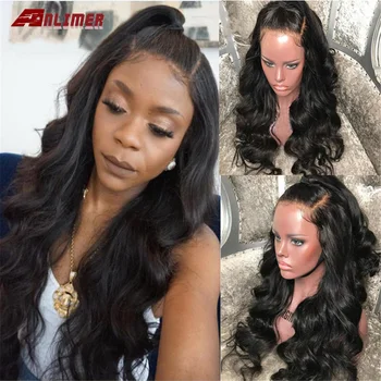 

anlimer Lace Front Wigs Remy Human Hair Brazilian Body Wave Lace Wigs for Black Women Pre Plucked with Baby Hair