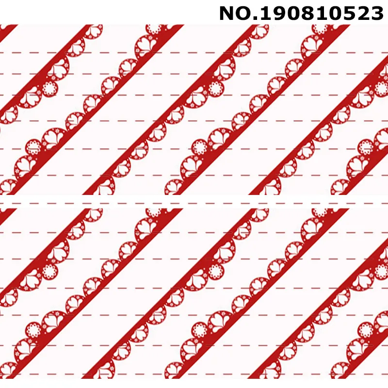 Новинка 50 ярдов кружевная лента с узором напечатанные корсажные ленты аксессуары для волос - Цвет: 190810523