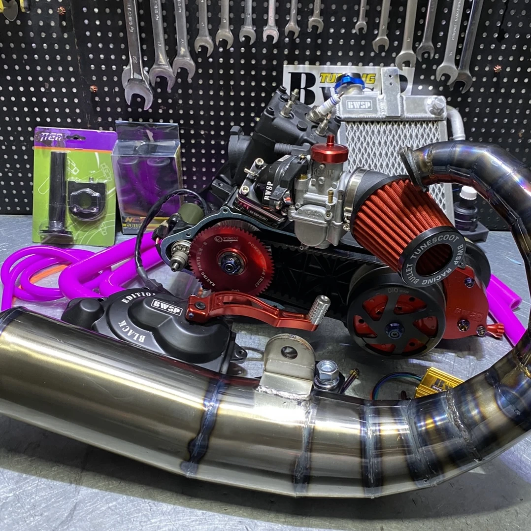 Engine 125cc Dio Af18 Af27 Full Complete Water Cooling Tuning Big Bore 54mm Crankshaft 3mm Variator 96mm Exhaust Pipe Dio50 Engines Aliexpress