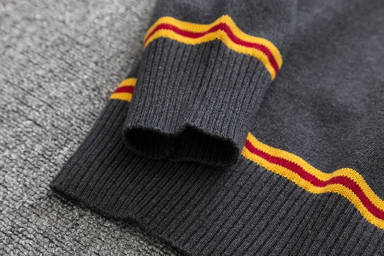 2019 New Sweater Slytherin Ravenclaw Hufflepuff Long Sleeve Sweater V-neck All-match Unisex Daily Clothes Cosplay Costumes