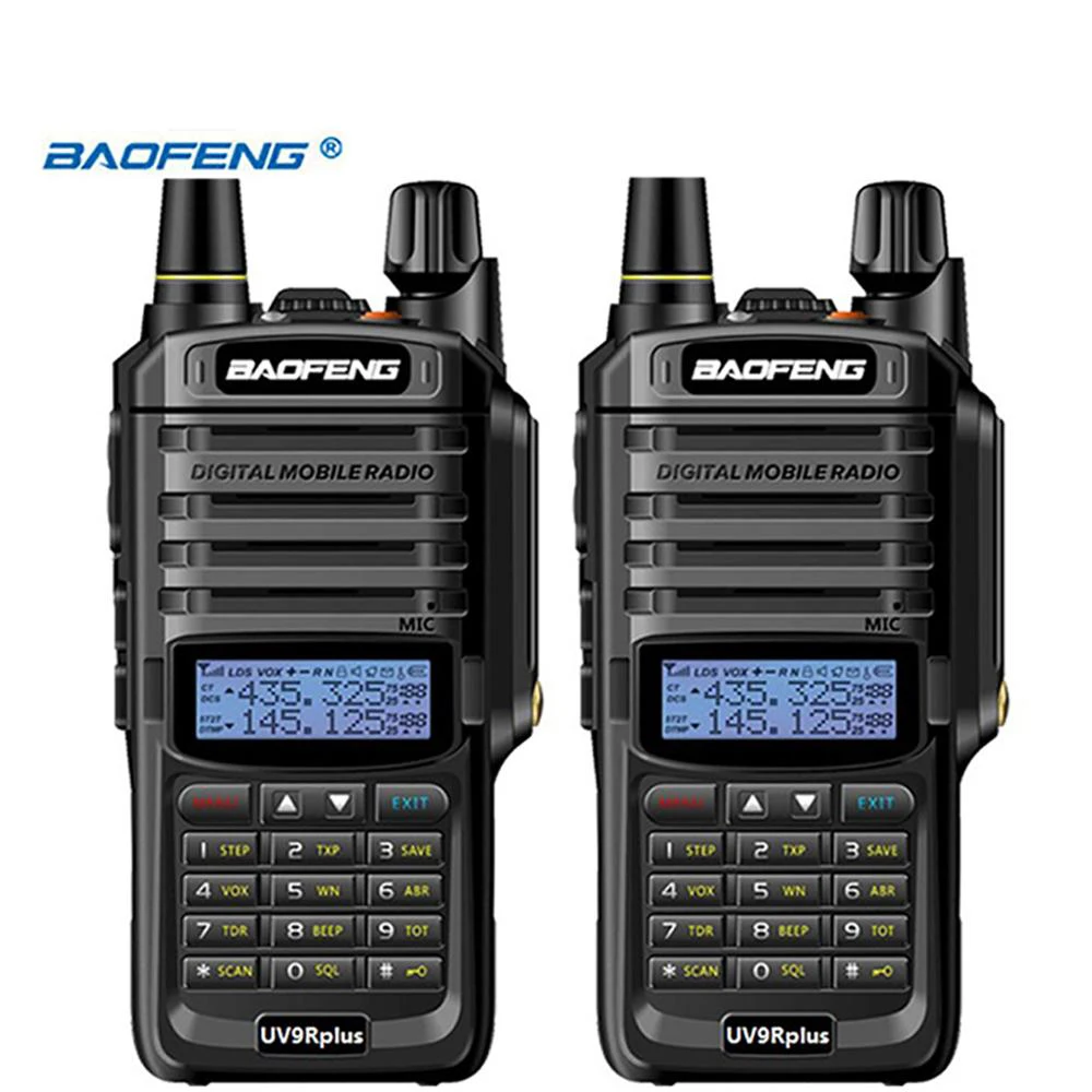 2 uds $TERM impacto Baofeng UV-9R más IP68 impermeable walkie talkie VHF UHF 10W portátil potente 10km de largo alcance UV9R de Radio de jamón