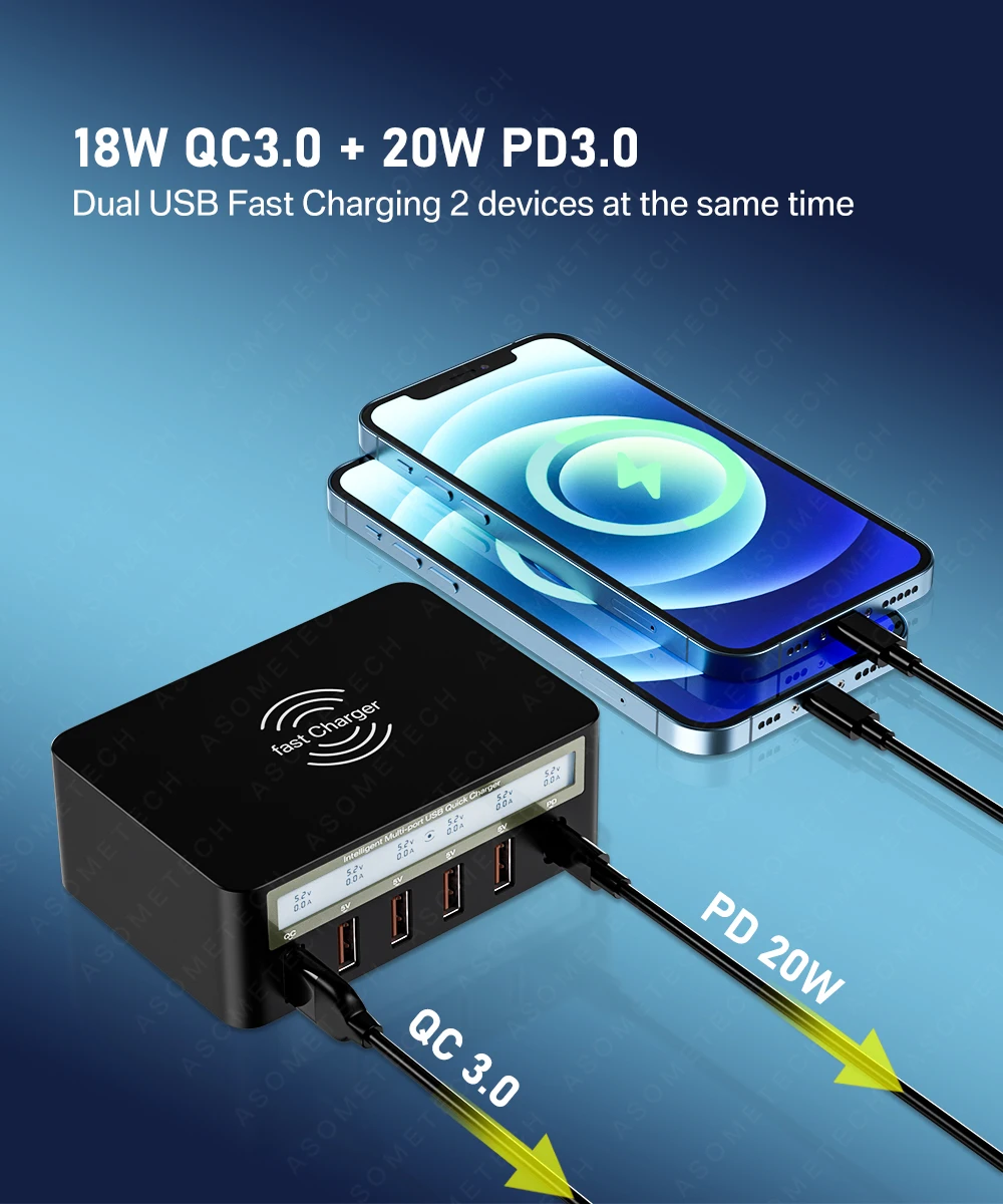 pd qc3.0 carregador rápido adaptador de telefone