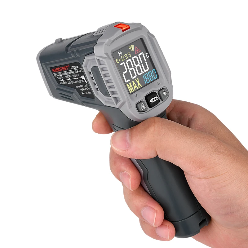 Infrared Thermometer Digital IR Laser Temperature Meter Pyrometer Imager Hygrometer Non Contact termometro C/F Light Alarm