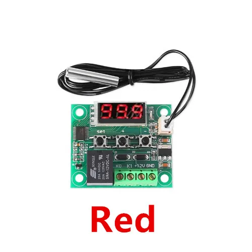 Digital Temperature Controller with Display - 12V Thermostat Switch and Protective Case