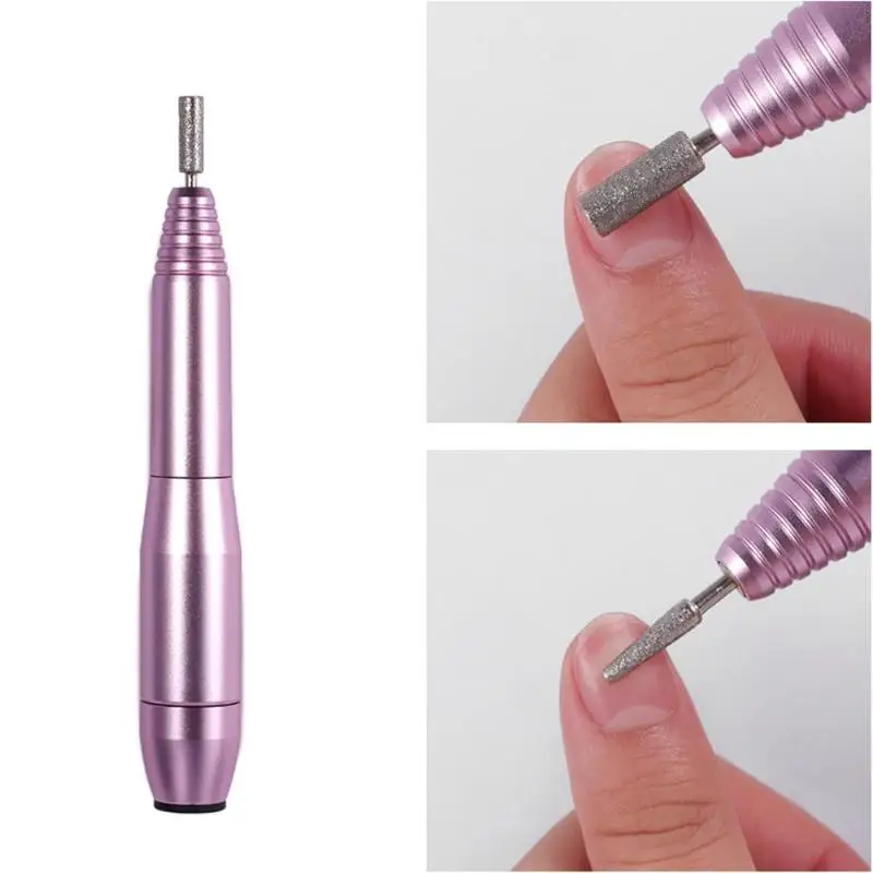 EU/US Plug портативный мини Электрический полировальный станок для ногтей отличный алюминиевый сплав Нержавеющая Сталь Маникюрный педикюрный набор