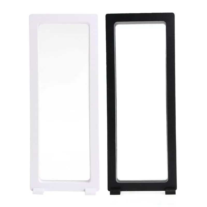 

PET Membrane Acrylic Jewelry Suspended Display Holder Case With Base 23*9*2CM
