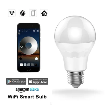 

1/4Pcs Smart Home WiFi Light Bulb Monochrome Light No Hub Required Magic Home Pro APP Timer Work With Google Home Alexa IFTTT