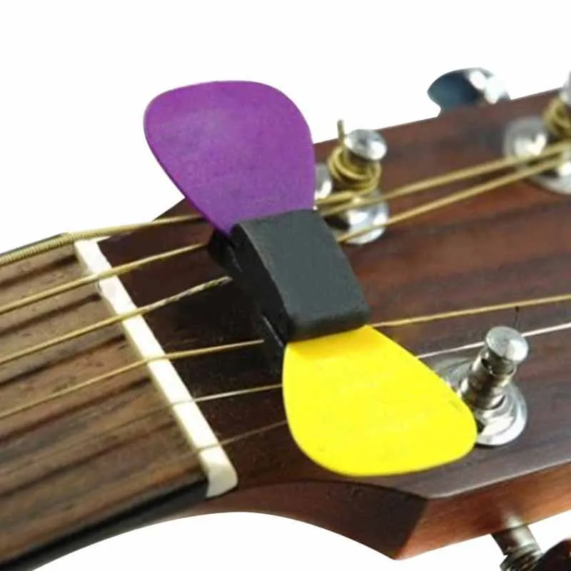 3 шт./компл. 1 шт. резиновые Палочки держатель с 2 шт. гитары Палочки s черный резиновый гитары Палочки держатель быть заменен на подголовник для бас-гитара укулеле