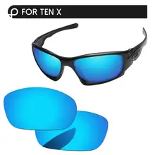 Papaviva Ice Blue зеркальные поляризованные Сменные линзы для десяти X OO9128 солнцезащитные очки в оправе UVA и UVB Защита