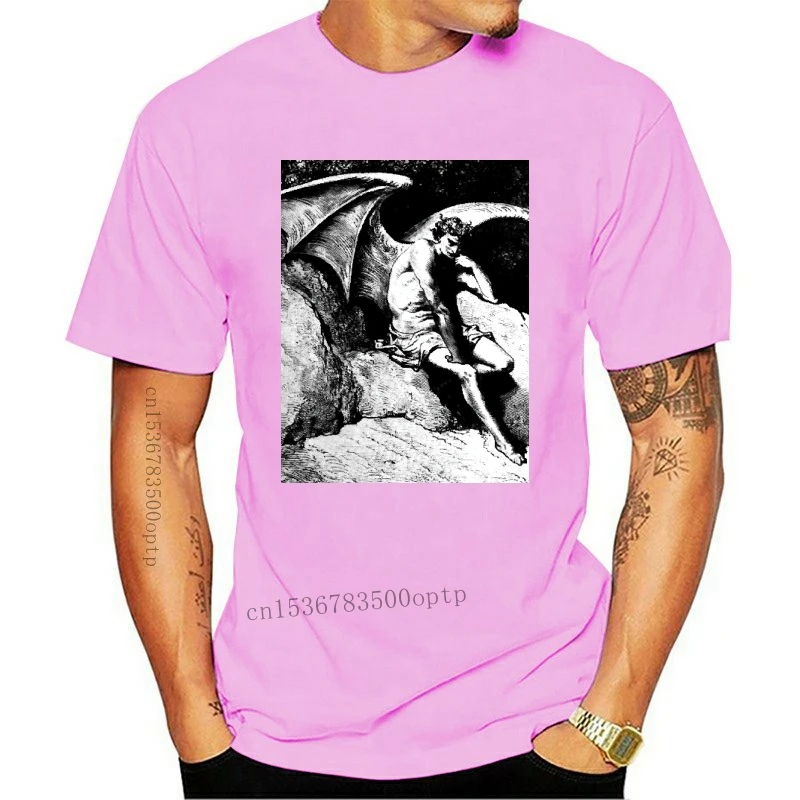 Новая футболка с надписью Инферно Люцифера Данте 28 принтом церковного сатана
