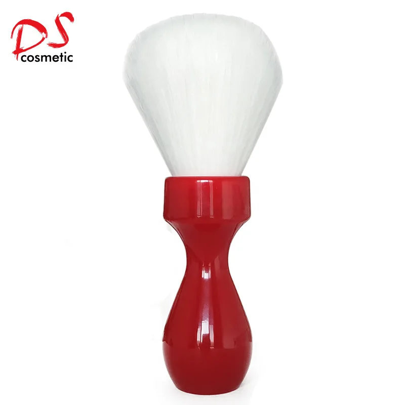 Dscosmetic 26mm Cashmere synthetic hair knots shaving brush with red resin handle