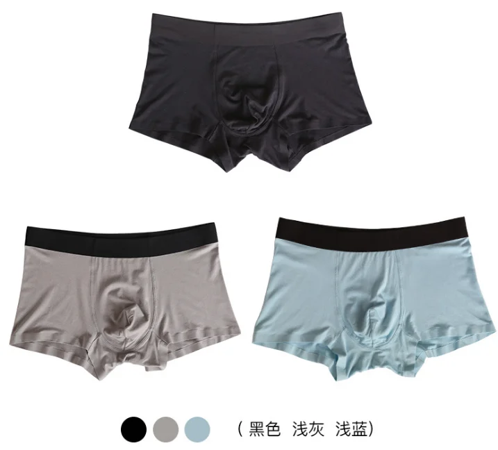 mixed color 3 Размеры L-5XL 3 шт./пакет Лидер продаж Твердые Цвет классический модальное бесшовное сексуальное мужское нижнее белье, боксеры, шорты, трусы - Цвет: mixed color 3