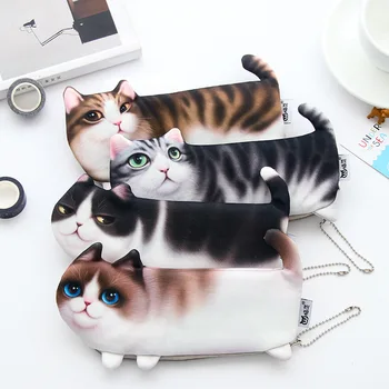 

Pencil Case Kawaii Cartoon Cat Pencil Bag Kids Pencil Box Office School Supplies Stationery