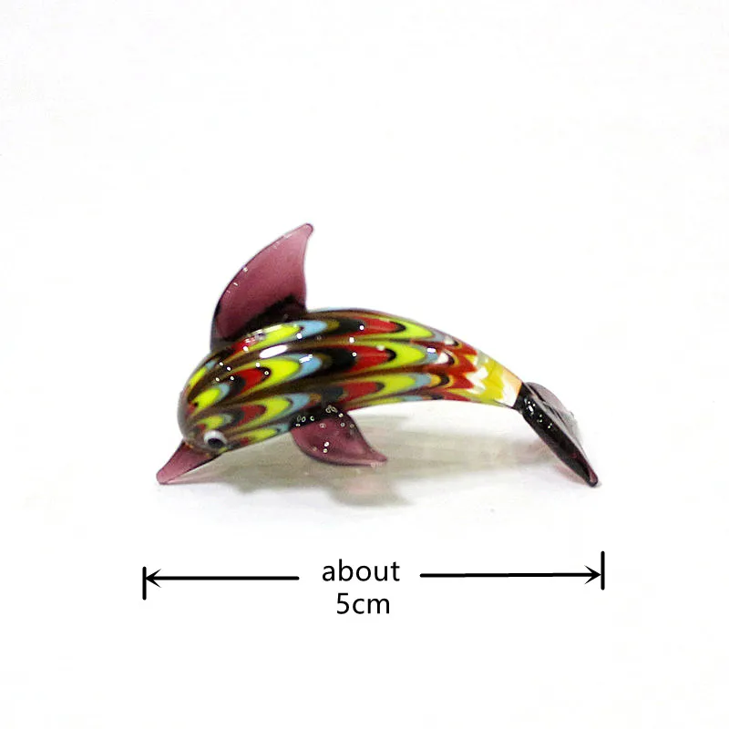 Charming Miniature Glass Animal Figurine Collection - Snail, Dolphin, Octopus, and More