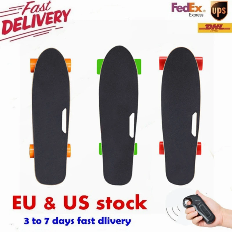 

4 Wheel Electric Scooter Children Kick Scooter Single Hub Motor 4 Wheel Electric Skateboard with remote controller