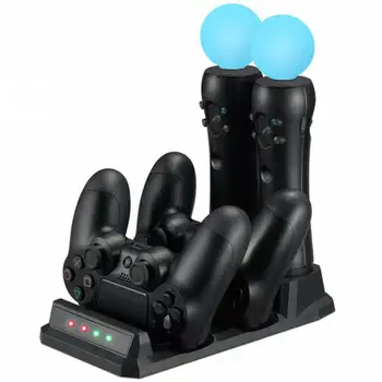 

OSTENT 4 in 1 Charger Power Station Dock Stand for PS4 PS VR Controller